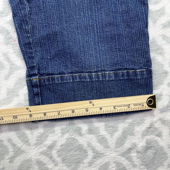 Style & Co Women's Straight Leg Crop Jeans Blue Medium Wash Denim Size 16‎ - Picture 8 of 16